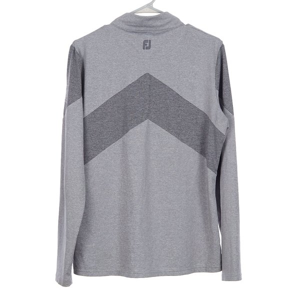 FootJoy Vented Quarter Zip Gray Pullover Women's Size Large - Picture 5 of 6